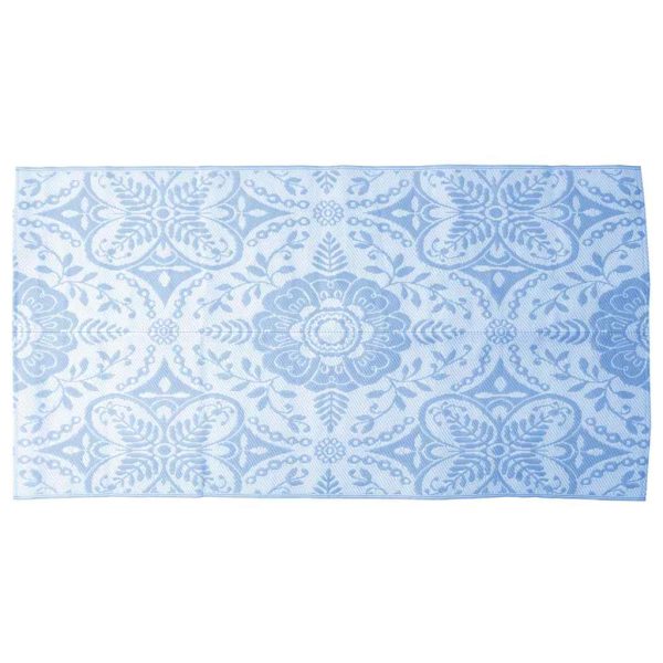 Tapete de exterior 120x180 cm PP azul-bebé - Image 2