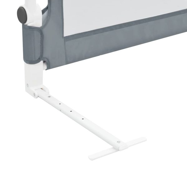 Barra de segurança p/ cama infantil 120x42cm poliéster cinzento - Image 5