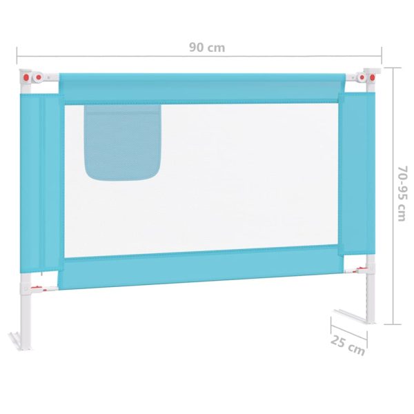 Barra de segurança p/ cama infantil tecido 90x25 cm azul - Image 7